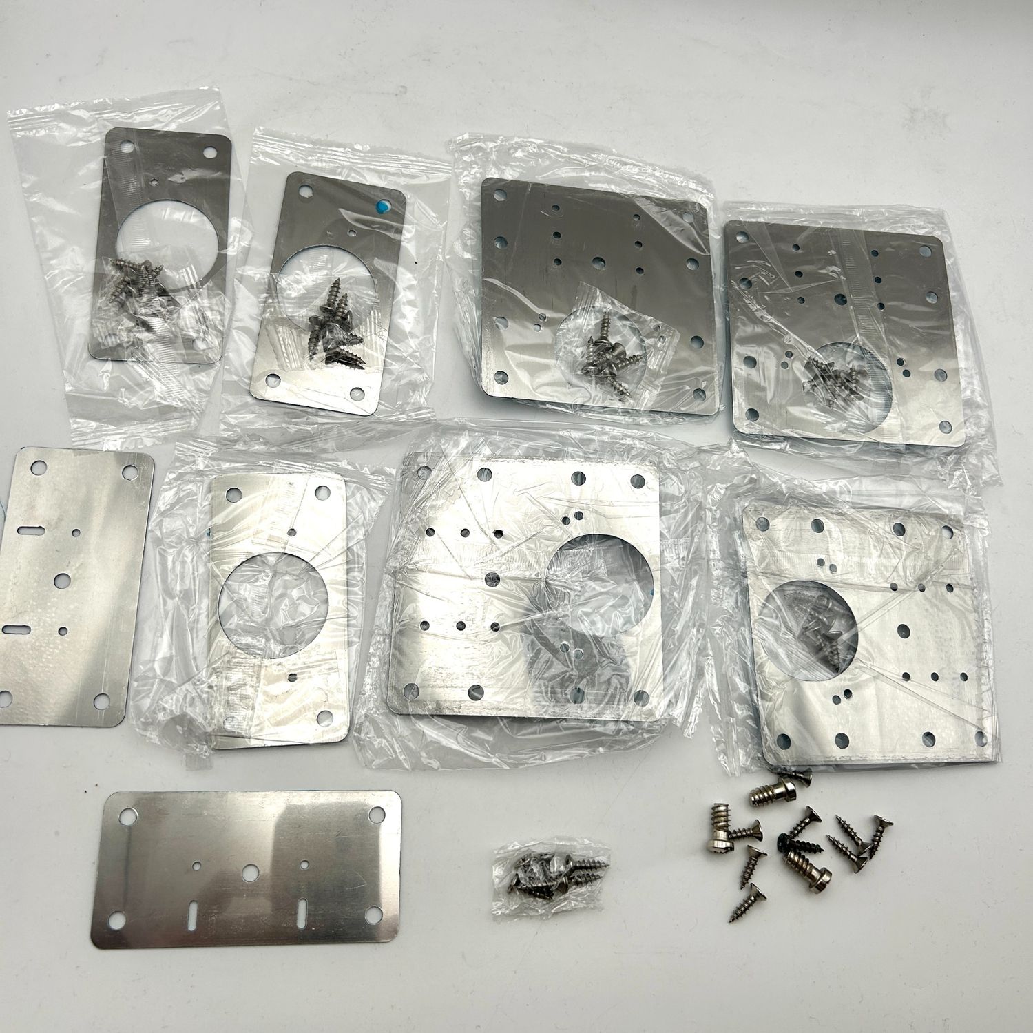 9 sztuk płytek naprawczych zawiasów drzwi z wkrętami, zestaw do naprz