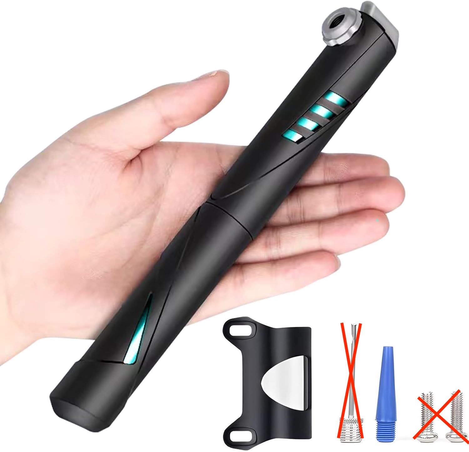 Mini pompka do roweru, przenośna pompka 120 PSI do zaworów Presta i S