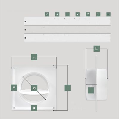 Vent Systems złączka kanału wentylacyjnego powietrza 6 cali, kołnierz