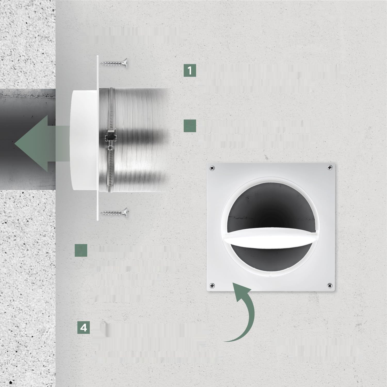 Vent Systems złączka kanału wentylacyjnego powietrza 6 cali, kołnierz