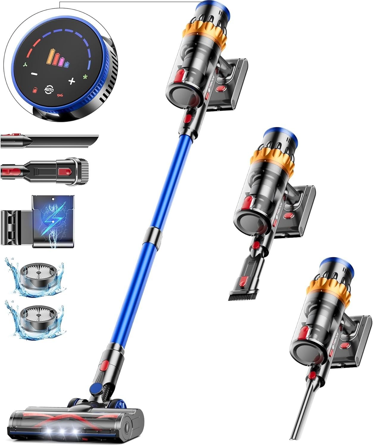 Odkurzacz bezprzewodowy MIBODE 45000 Pa, 550 W