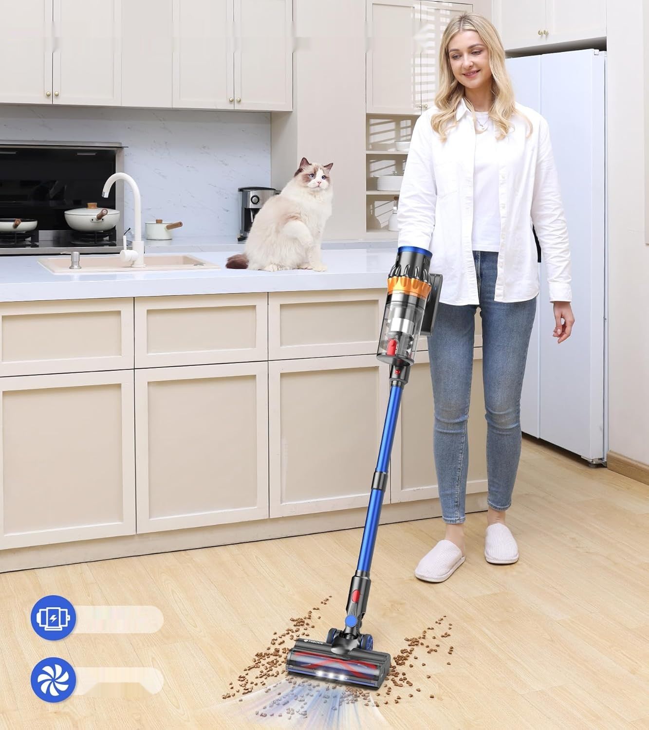 Odkurzacz bezprzewodowy MIBODE 45000 Pa, 550 W