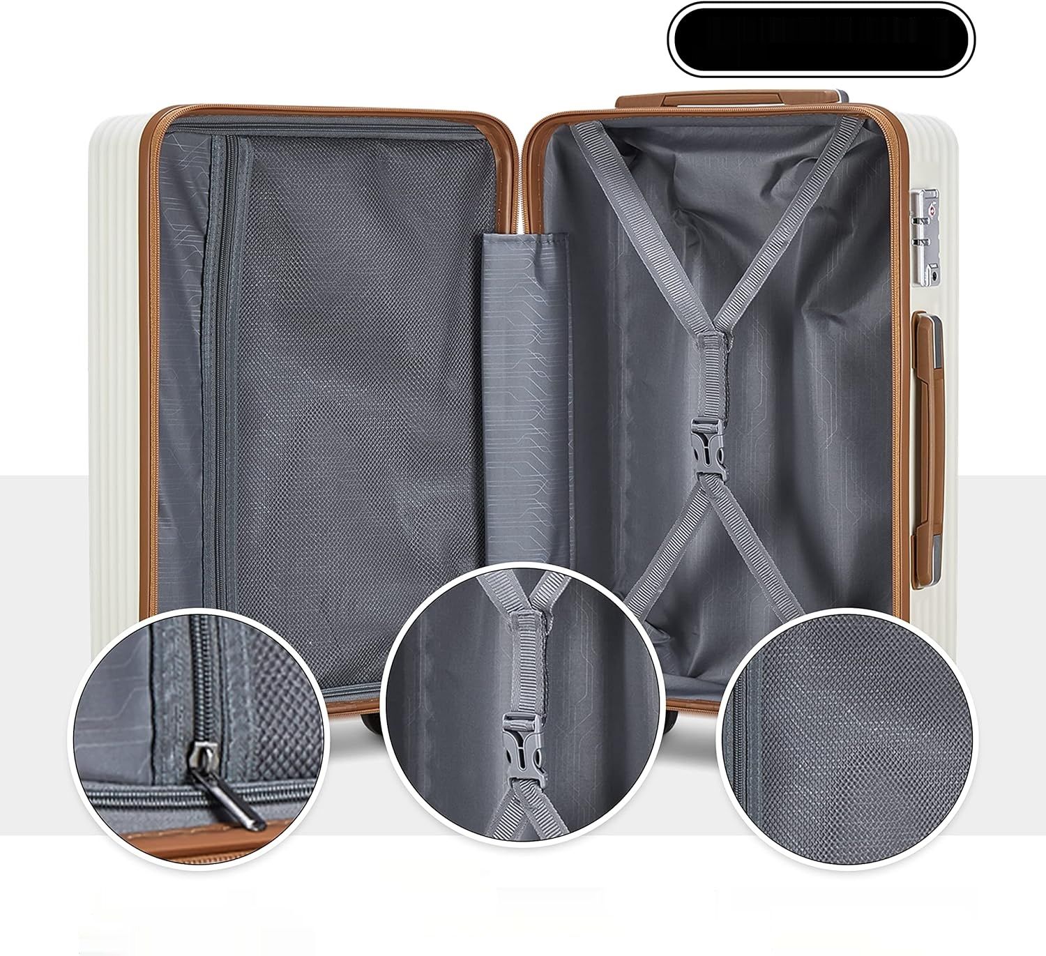 Joyway Zestaw Walizek z Twardą Obudową ABS, 3‑częściowy