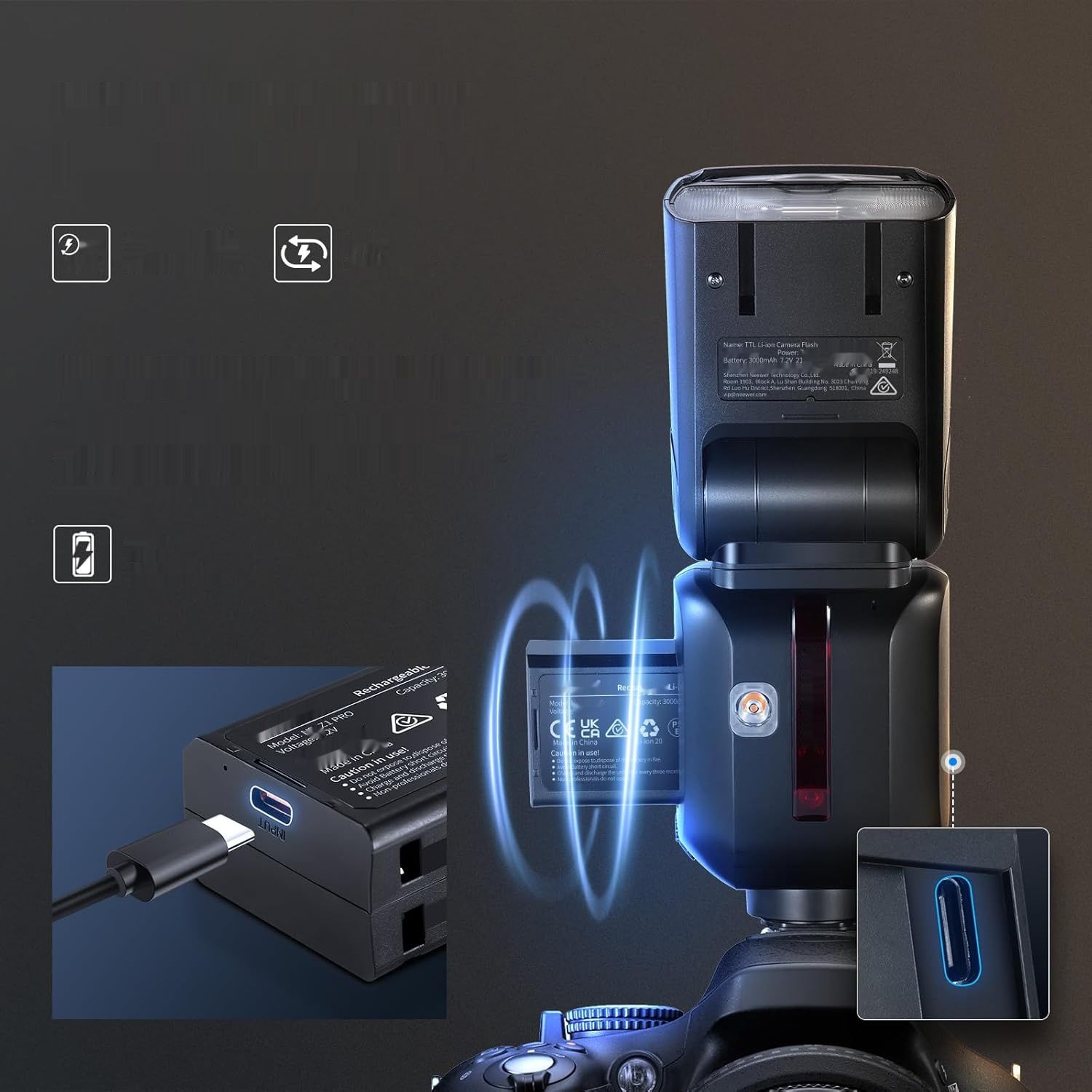 NEEWER Z880-S Flash Speedlite TTL 76W 2,4G do aparatów Sony