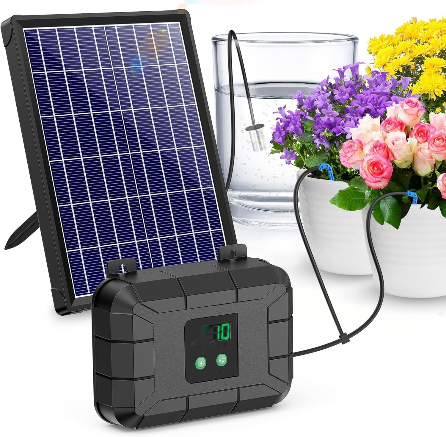 Solarny system nawadniania Biling do balkonu, 7,5 W 15 m, automatyczne