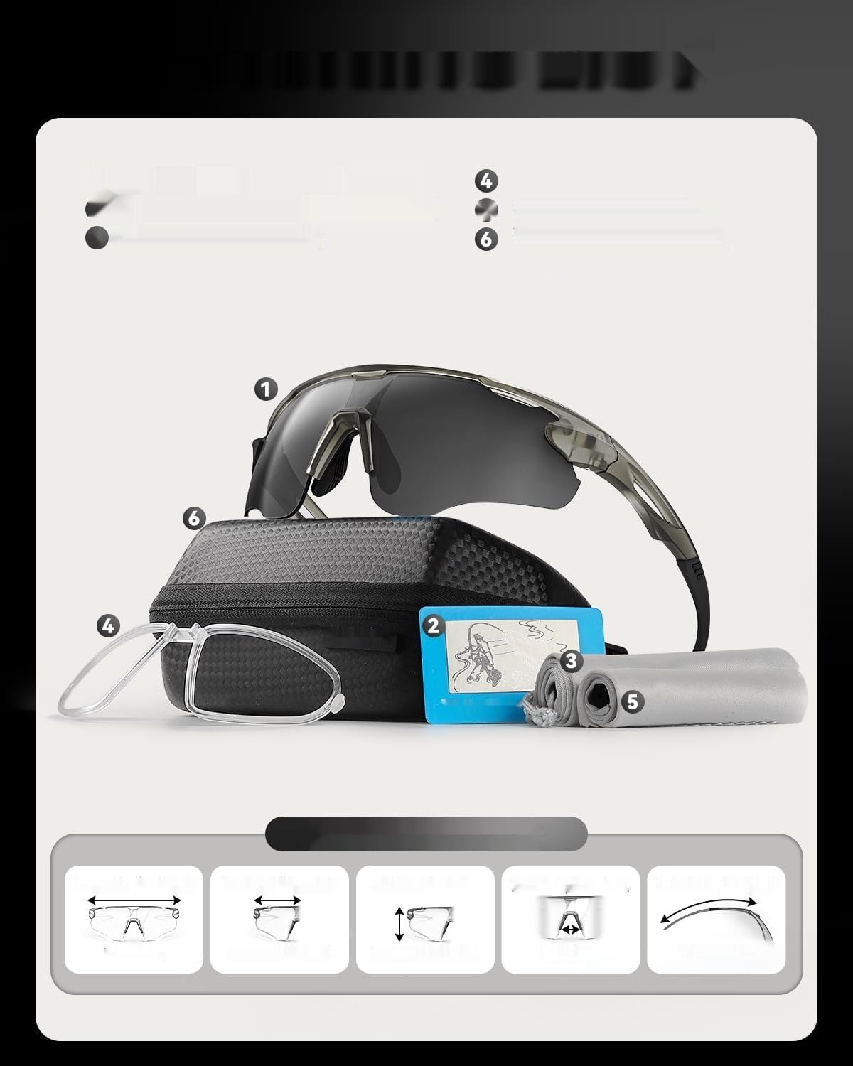 Victgoal okulary rowerowe z polaryzacyjnymi soczewkami, ochrona UV400,