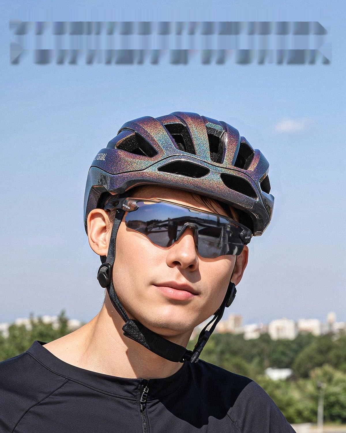 Victgoal okulary rowerowe z polaryzacyjnymi soczewkami, ochrona UV400,