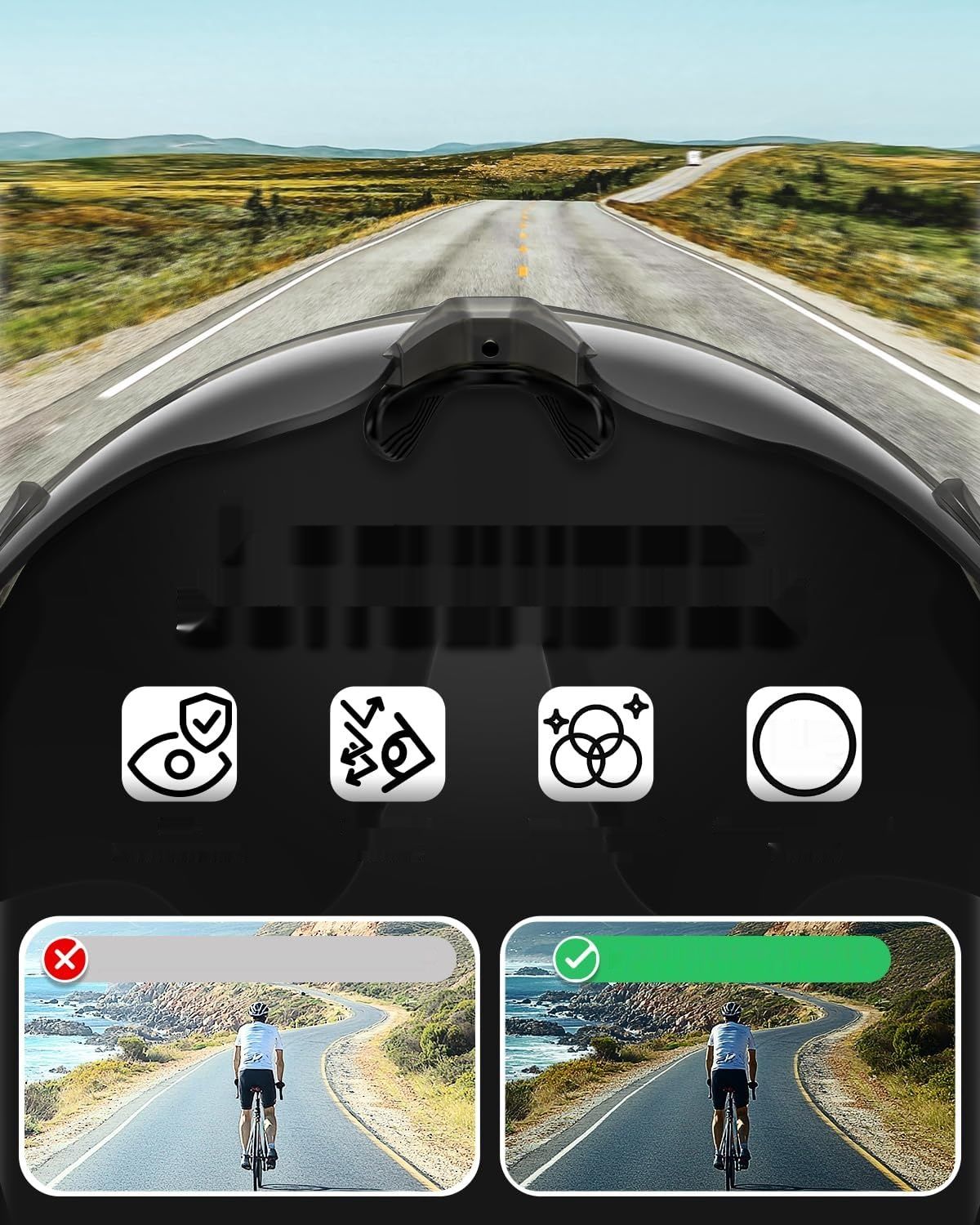 Victgoal okulary rowerowe z polaryzacyjnymi soczewkami, ochrona UV400,