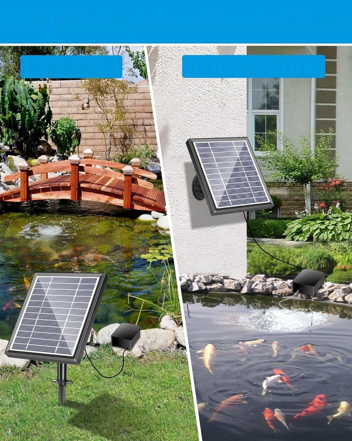 Biling 2,5 W Słoneczna pompa powietrza do akwarium – napowietrzacz –do