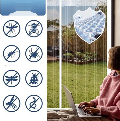Fliegenvorhang Balkontür Magnet, Fliegengitter Terrassentür Ohne Bohren 90x200cm, Moskitonetz Tür, Fliegenschutz Türen, Insektenschutz Balkon Tür, Fly Screen Door Magnetic(Weiß)