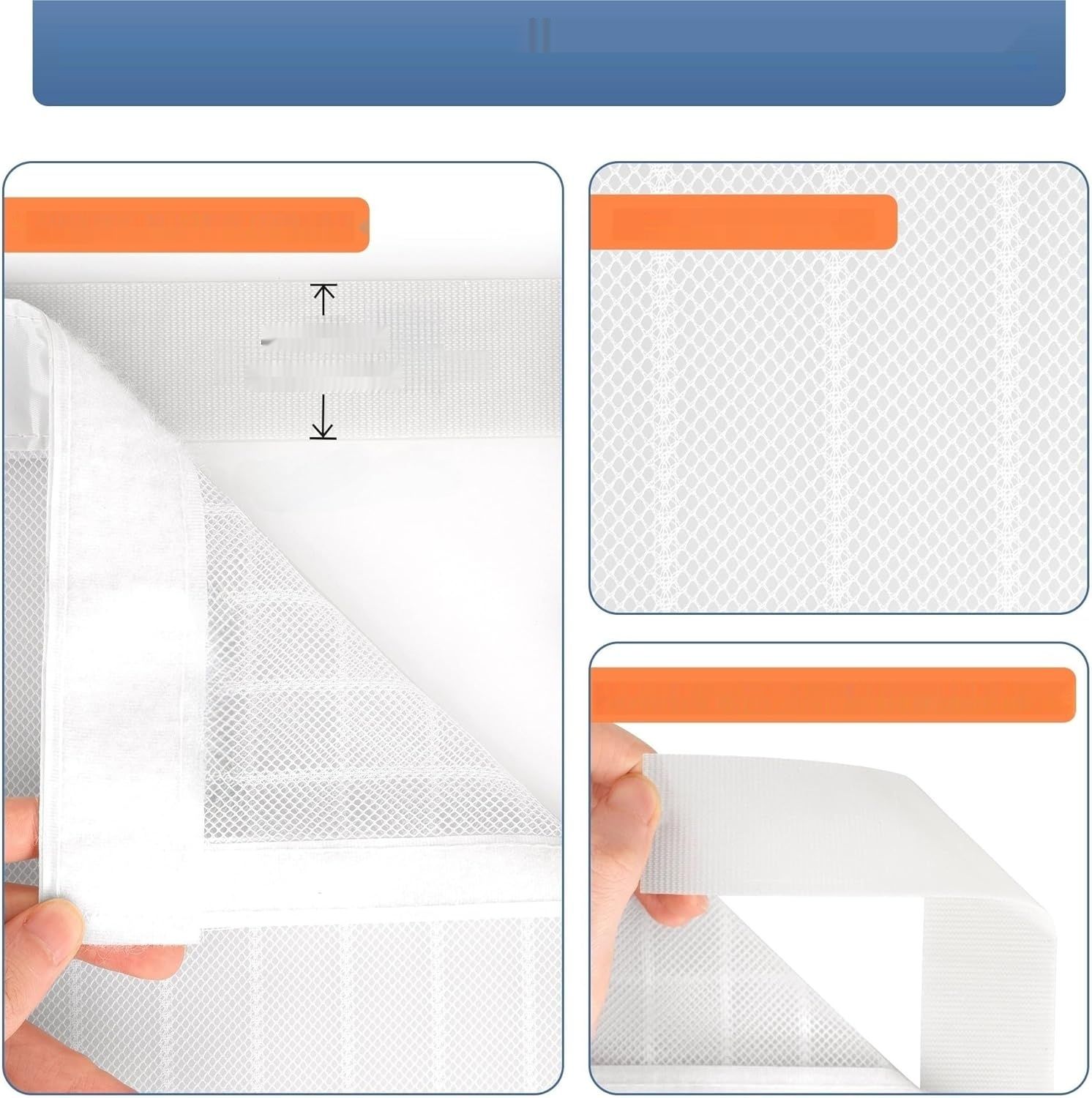 Fliegenvorhang Balkontür Magnet, Fliegengitter Terrassentür Ohne Bohren 90x200cm, Moskitonetz Tür, Fliegenschutz Türen, Insektenschutz Balkon Tür, Fly Screen Door Magnetic(Weiß)