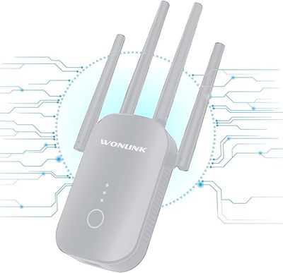 Wzmacniacz sygnału WiFi WONLINK 1200 Mbps, dual band 2,4G/5G z portem Ethernet