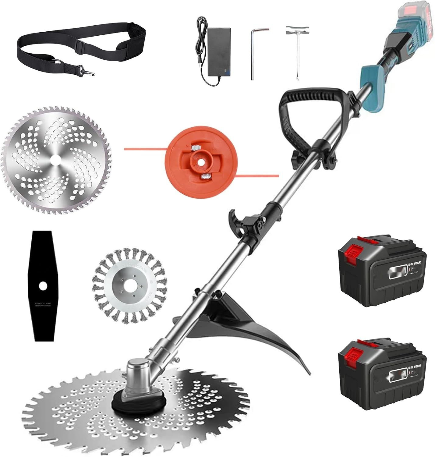 Akumulatorowa podkaszarka do trawy z akumulatorem, kompatybilna z akum