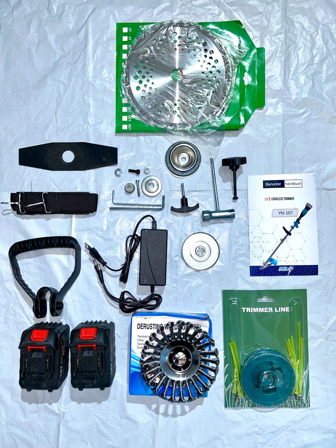 Akumulatorowa podkaszarka do trawy z akumulatorem, kompatybilna z akum