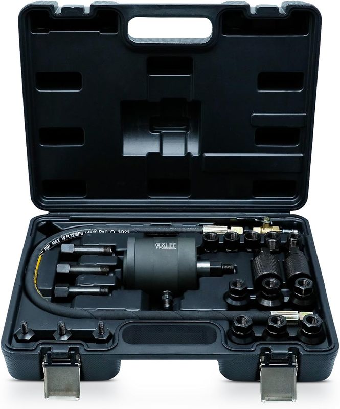 CCLIFE 21-częściowy zestaw ściągaczy wtryskiwaczy Diesla – pneumatyczny ściągacz wtrysków z adapterami