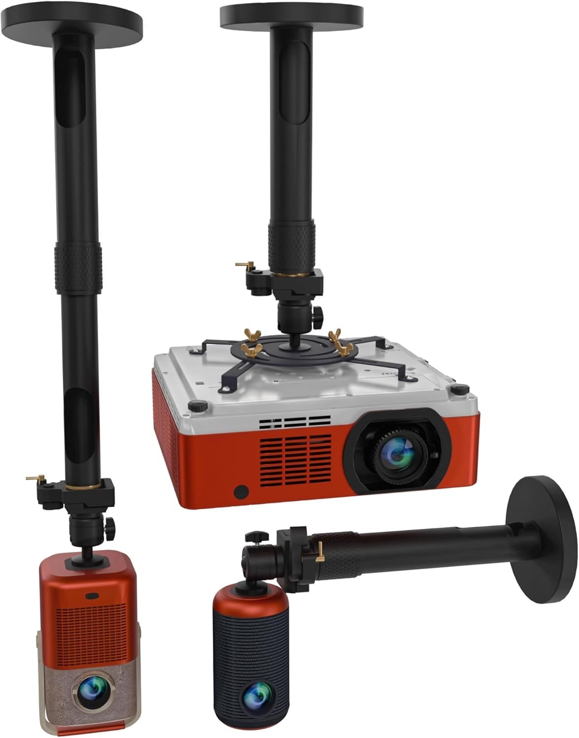 Uniwersalny uchwyt do projektora PropVue PM-35-53-QR-BL – sufitowy i ścienny