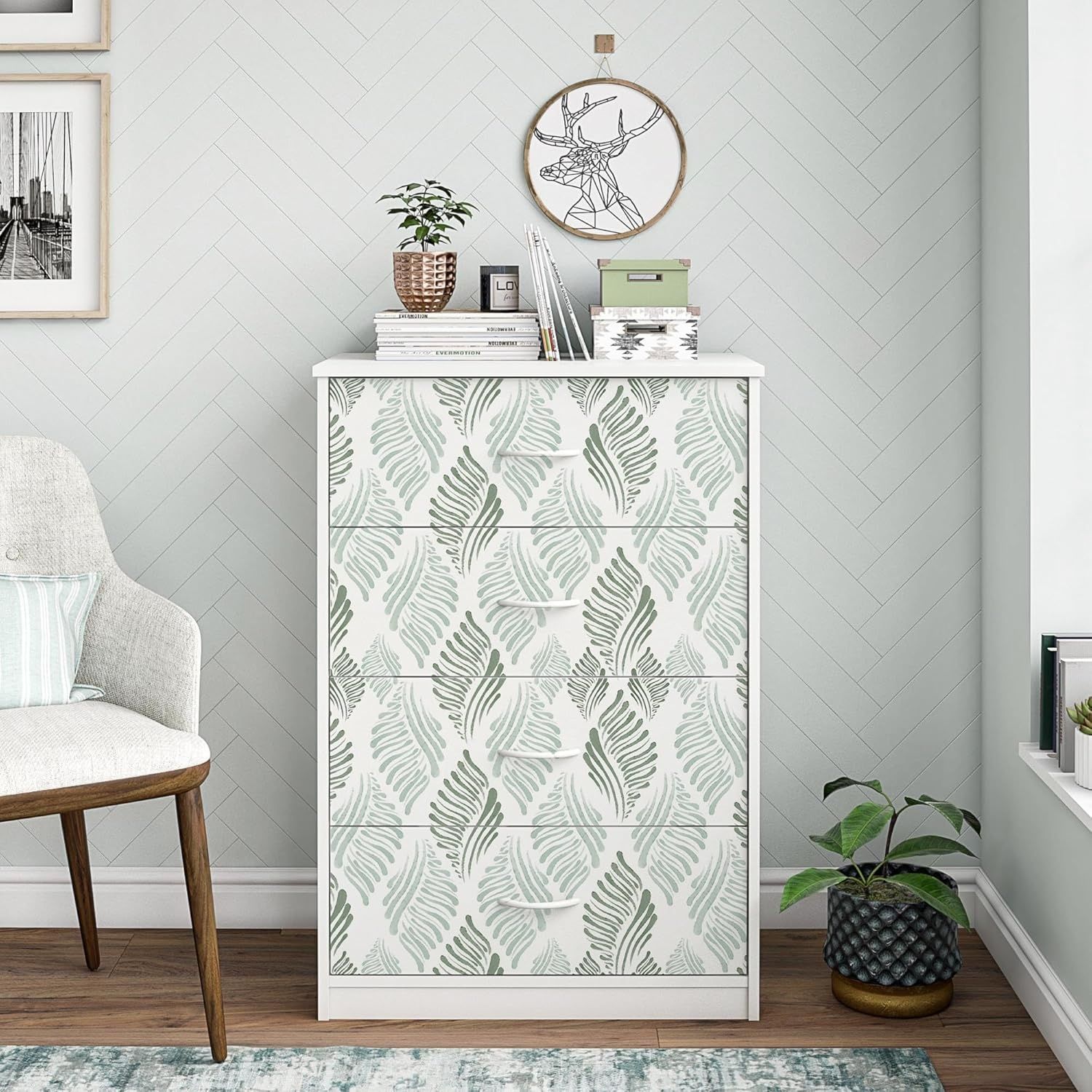 Samoprzylepna tapeta winylowa 44 x 1000 cm – geometryczne pasy