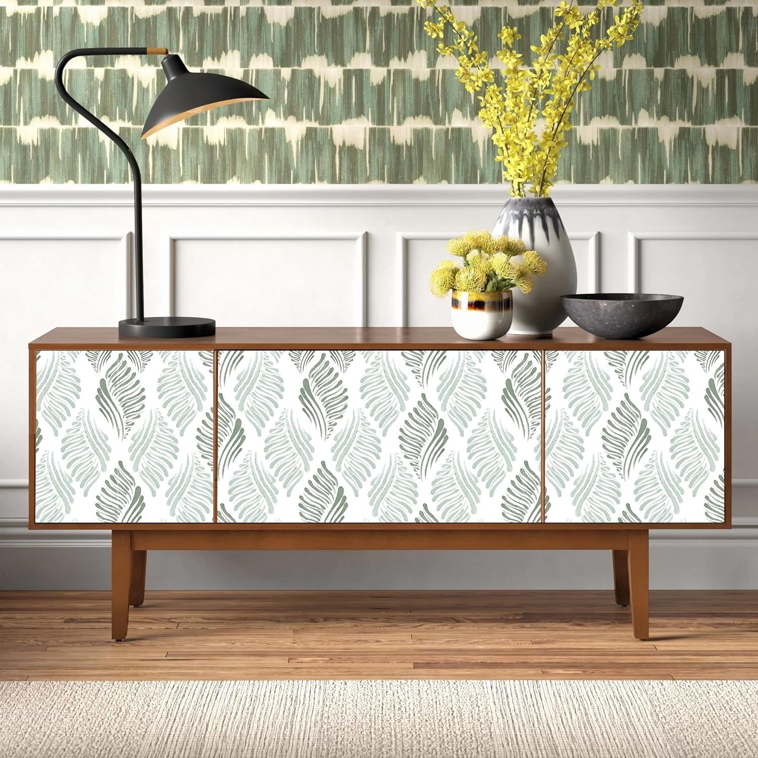 Samoprzylepna tapeta winylowa 44 x 1000 cm – geometryczne pasy