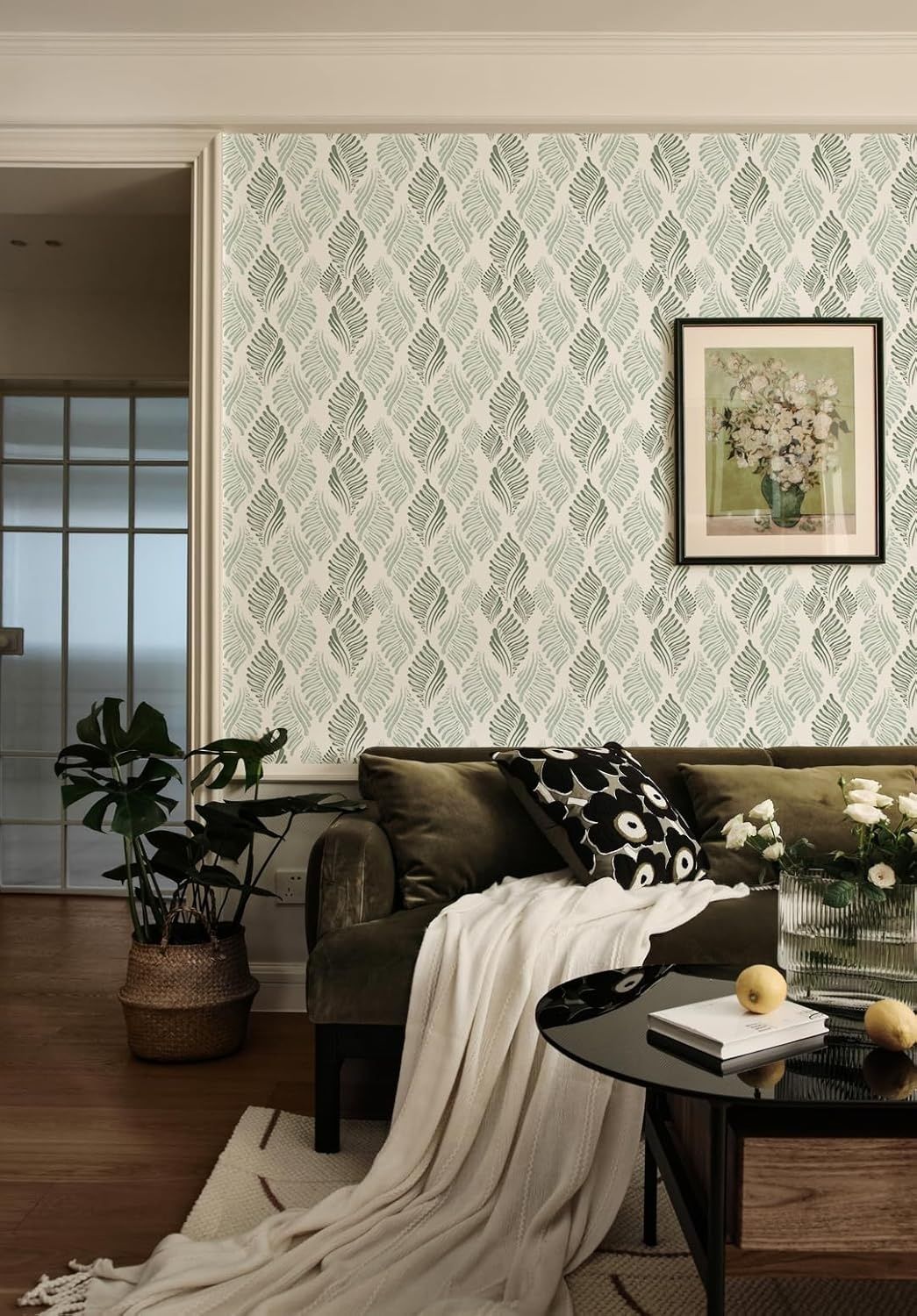 Samoprzylepna tapeta winylowa 44 x 1000 cm – geometryczne pasy