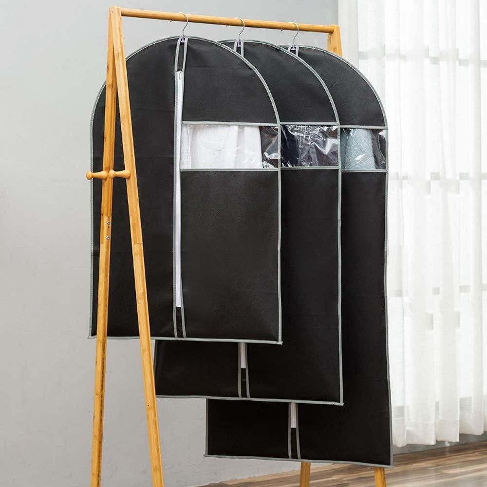 Kieszeniowy pokrowiec, czarny, 6 sztuk, przeciwmolowy pokrowiec ochron