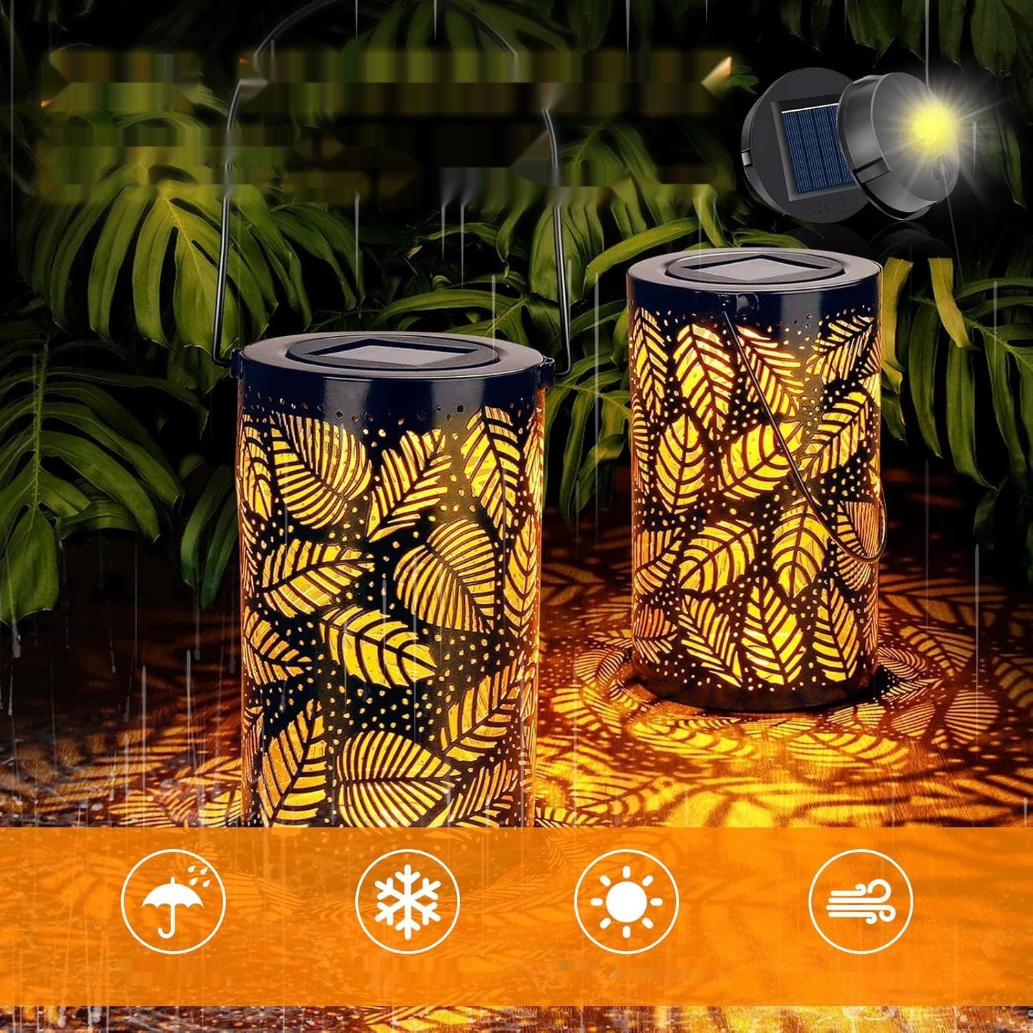 Zapasowe lampy solarne LED, zestaw 6 zapasowych lamp solarnych z żarów