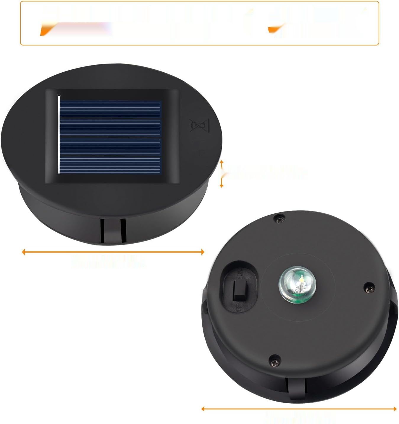 Zapasowe lampy solarne LED, zestaw 6 zapasowych lamp solarnych z żarów