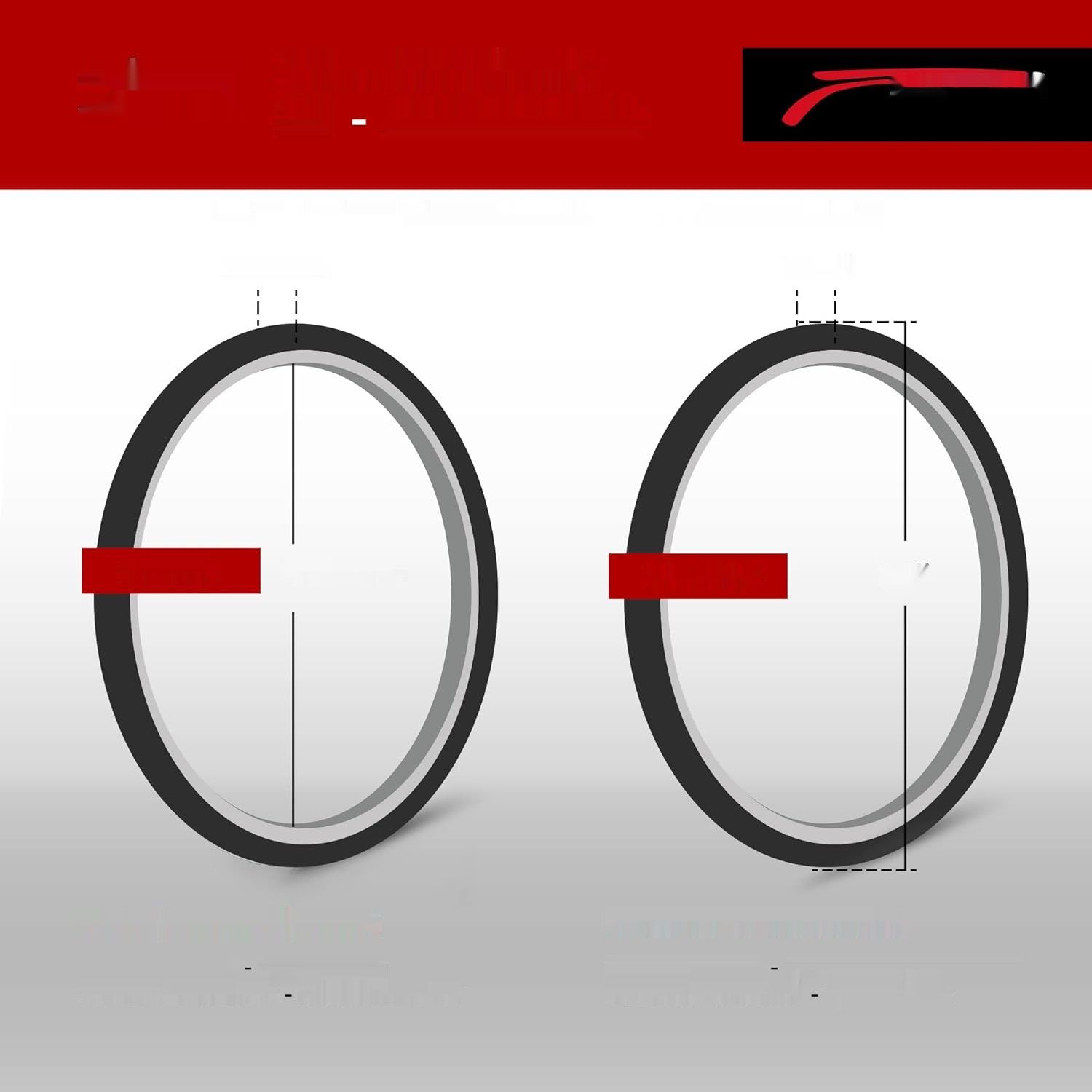 Fincci Opona MTB 26 cali – Zestaw składanych opon rowerowych 26 x 1.95