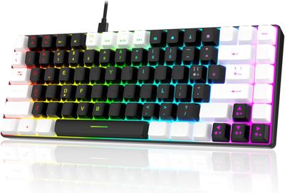 Przewodowa mechaniczna klawiatura 84‑klawiszowa, podświetlana klawiatu