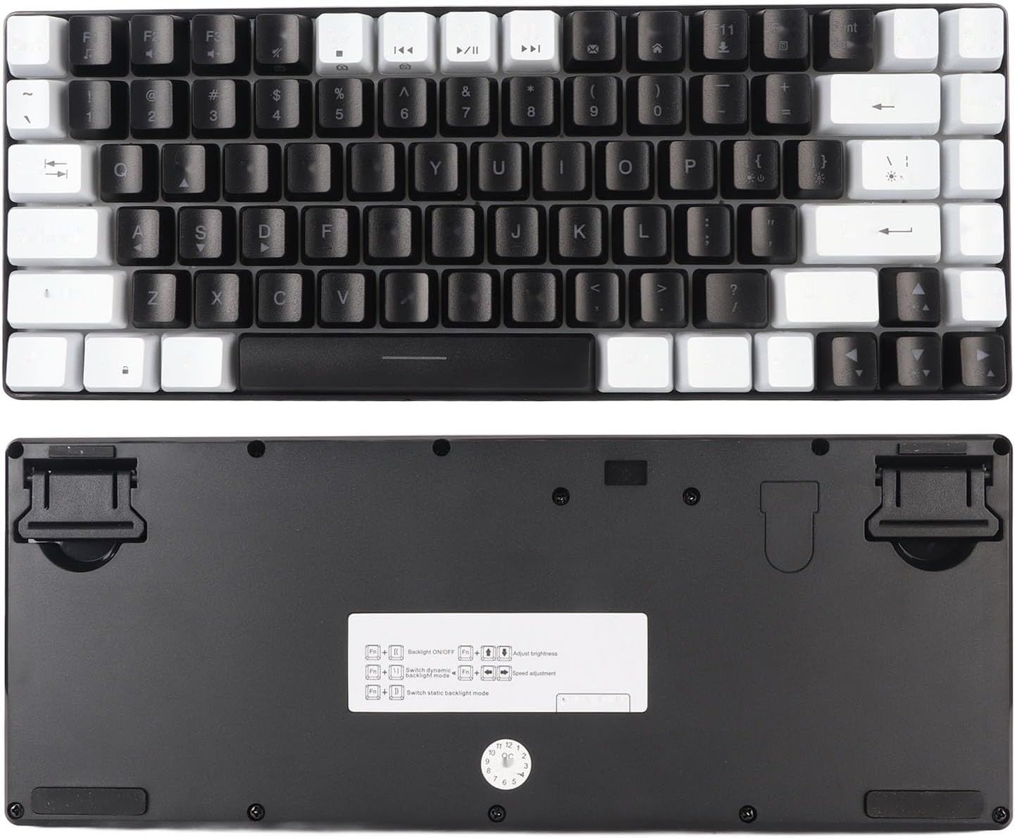 Przewodowa mechaniczna klawiatura 84‑klawiszowa, podświetlana klawiatu