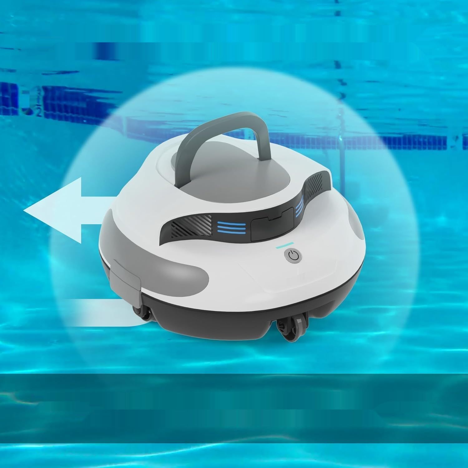 POOLPURE Basenowy robot czyszczący Piscina, 5000 mAh, podwójne silniki