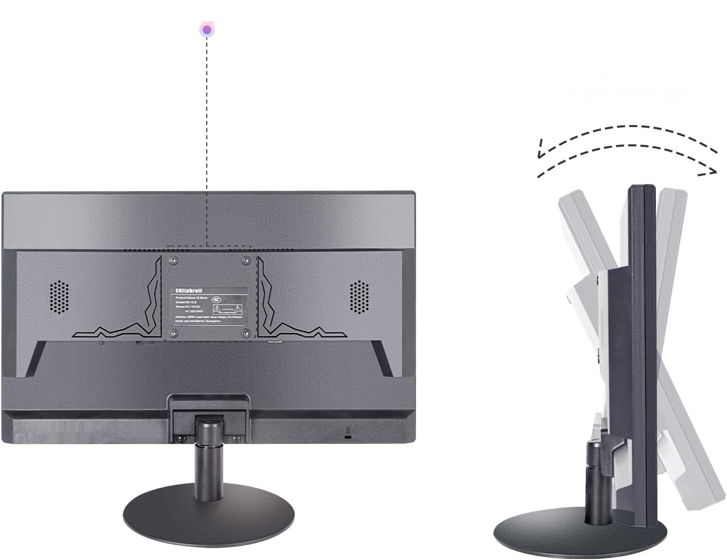 18,5-calowy monitor TN, ekran dotykowy 1366 x 768, 75 Hz