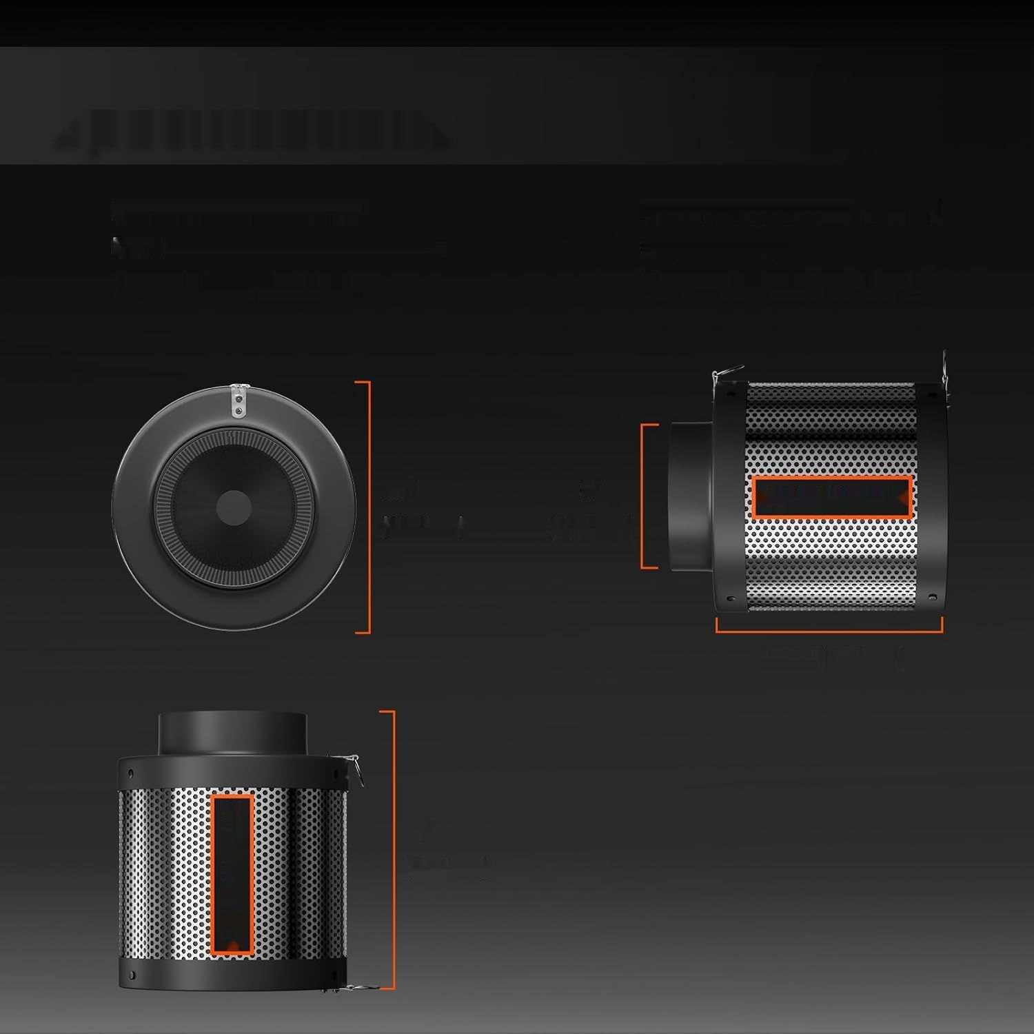 SPIDER FARMER Filtr węglowy 15,2 cm do namiotu uprawowego