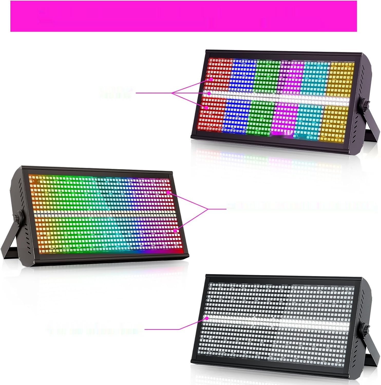 768 LED Wallwasher RGBW z kontrolą DMX512 do zastosowań zewnętrznych