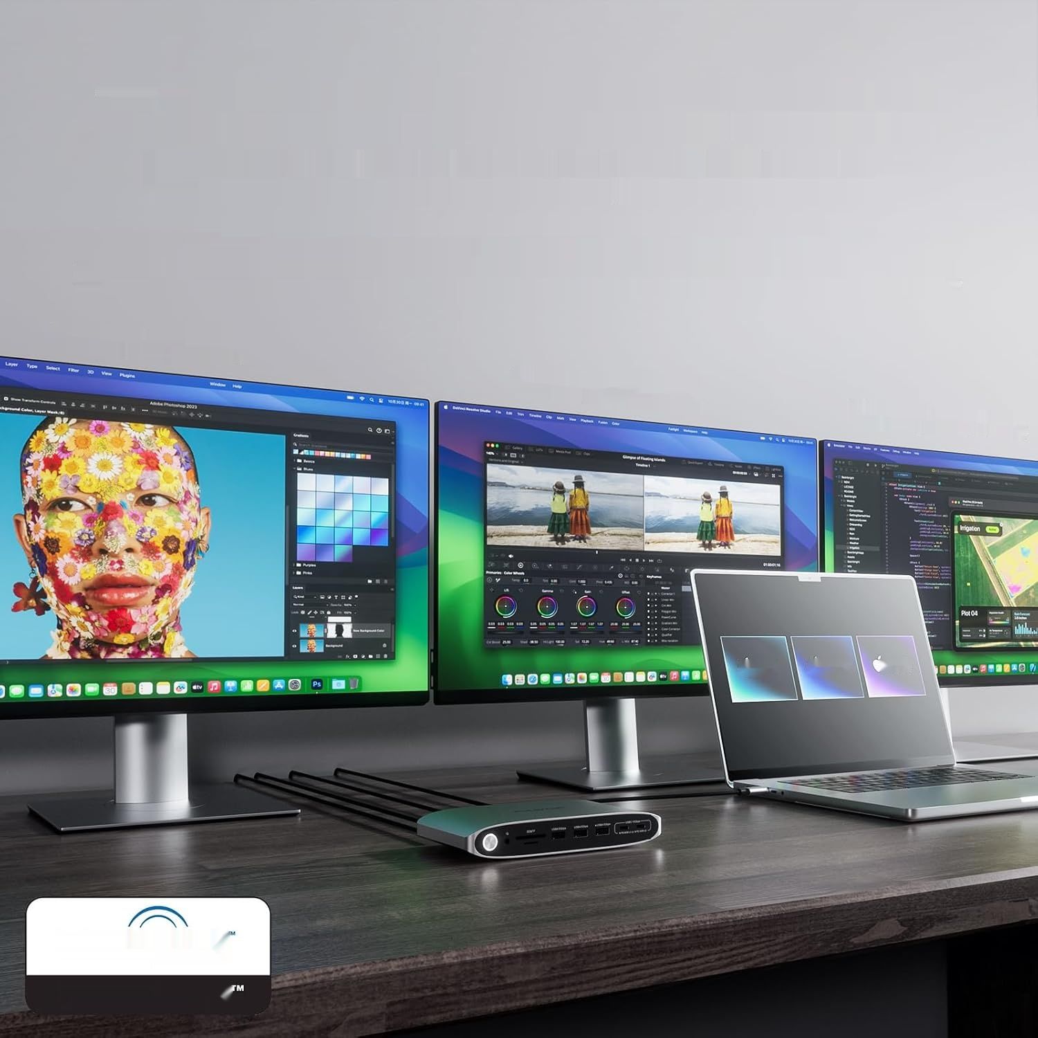 zamienić kartu!!!!!     Stacja dokująca USB‑C z zasilaczem 140 W, stacja dokująca DisplayLink