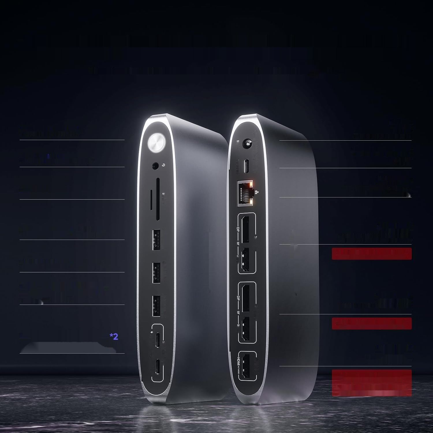 zamienić kartu!!!!!     Stacja dokująca USB‑C z zasilaczem 140 W, stacja dokująca DisplayLink