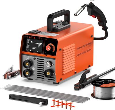 MIG135 Spawarka 3 w 1 MIG/ARC/Lift TIG bez gazu 135A 220V z synergicznym sterowaniem