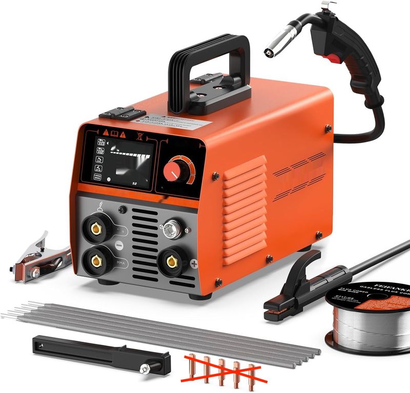 MIG135 Spawarka 3 w 1 MIG/ARC/Lift TIG bez gazu 135A 220V z synergicznym sterowaniem