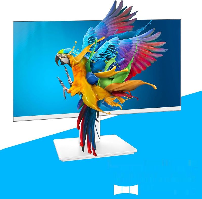Prechen 24" monitor komputerowy FHD 1920 x 1080, 75 Hz, VA, biały