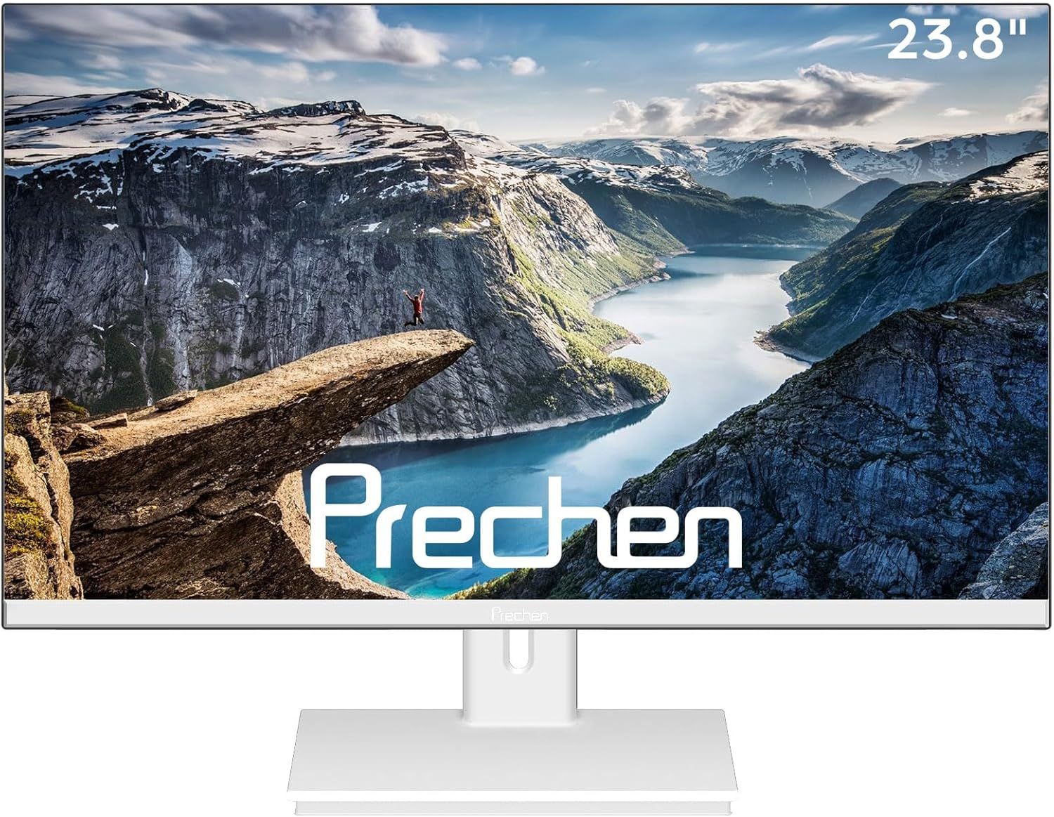 Prechen 24" monitor komputerowy FHD 1920 x 1080, 75 Hz, VA, biały