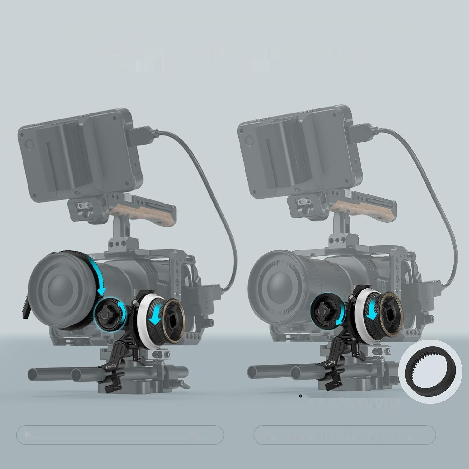 SMALLRIG Mini Follow Focus – kontroler zoomu obiektywu do lustrzanek i