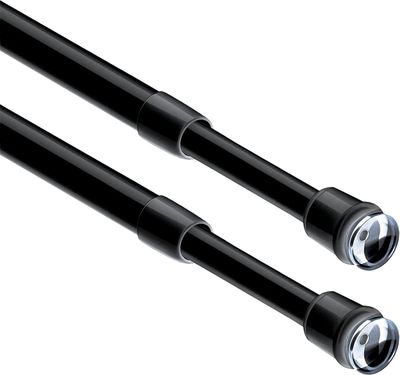 2 sztuki karniszy zaciskowych, karnisz do zasłon bez wiercenia, telesk