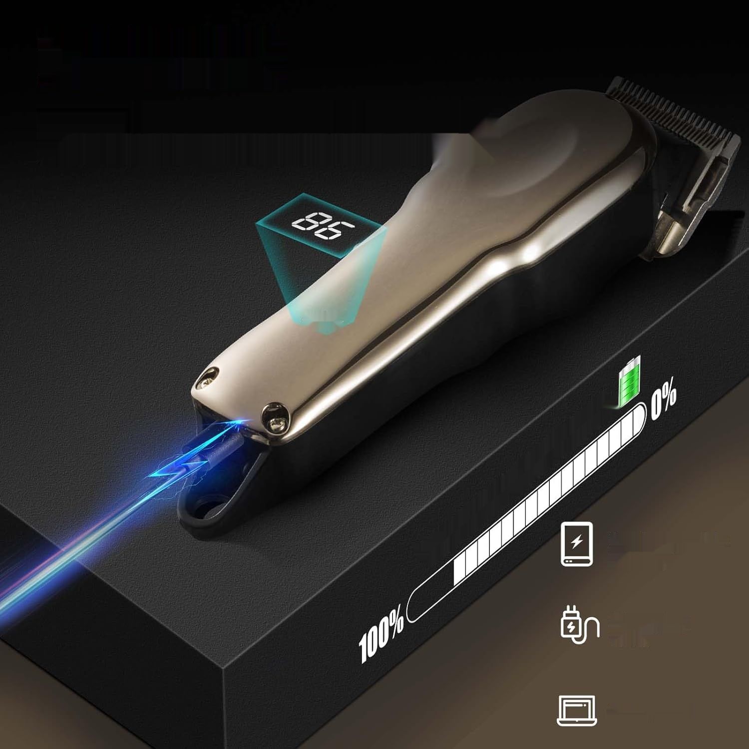 Bezprzewodowa maszynka do strzyżenia koni, cicha i mocna maszynka do ś