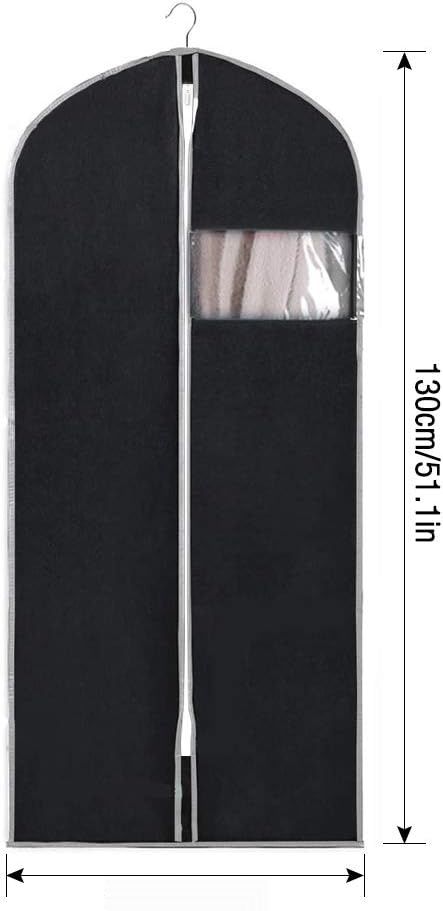 Kieszeniowy pokrowiec, czarny, 6 sztuk, przeciwmolowy pokrowiec ochron