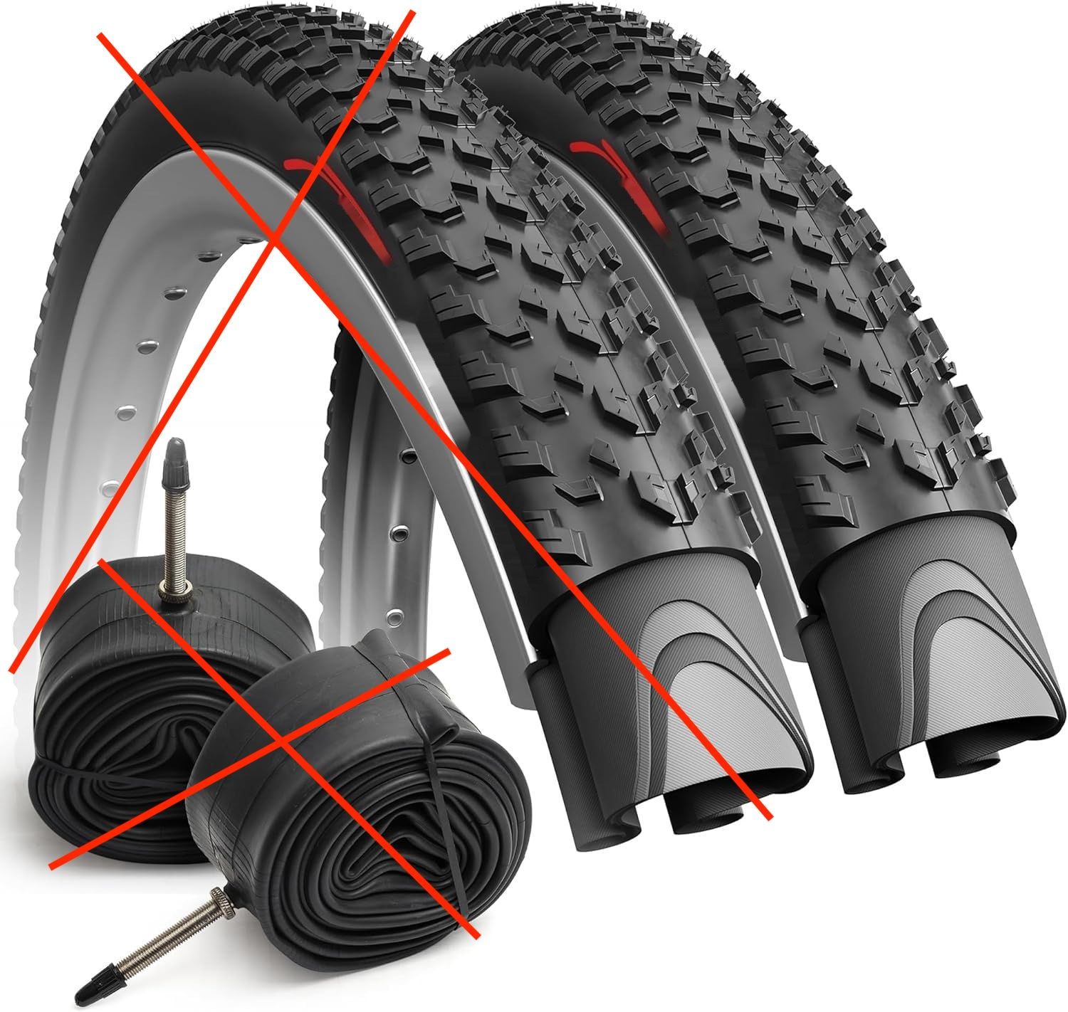 Opony MTB Fincci 27,5 – para opon rowerowych 27,5 x 2,10 cala 54-584,