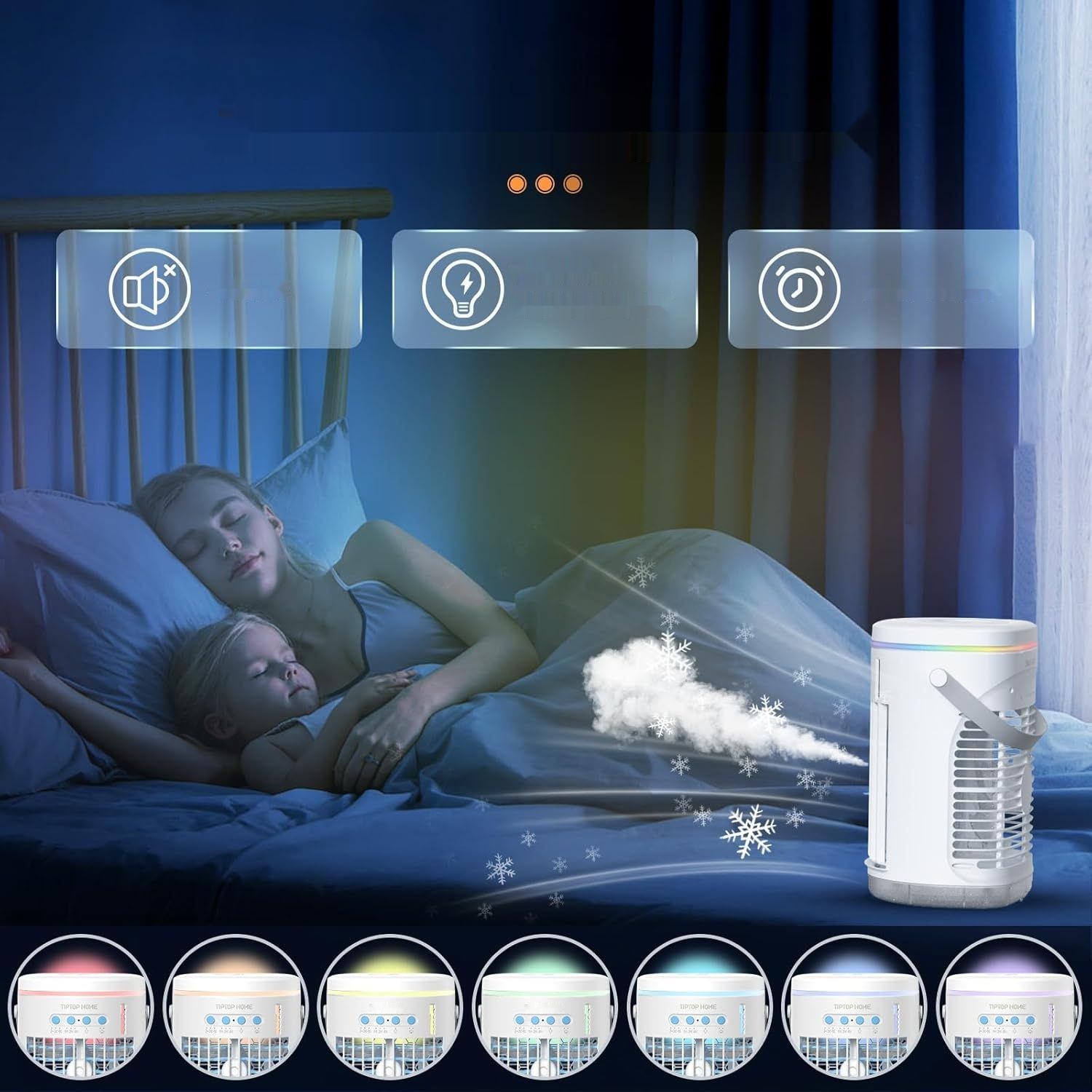 Przenośne klimatyzatory mobilne mini, 1400 ml przenośny mini klimatyz