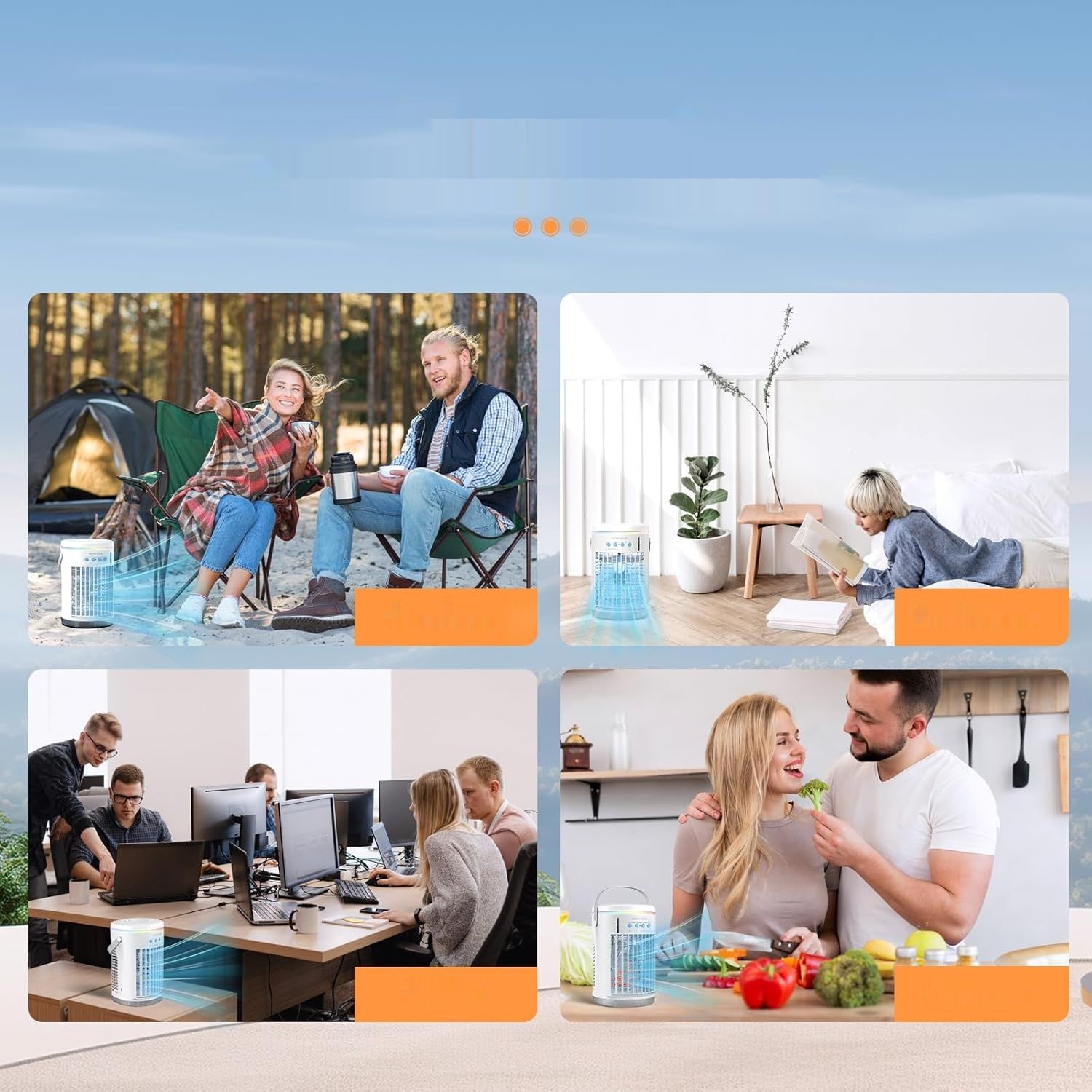 Przenośne klimatyzatory mobilne mini, 1400 ml przenośny mini klimatyz