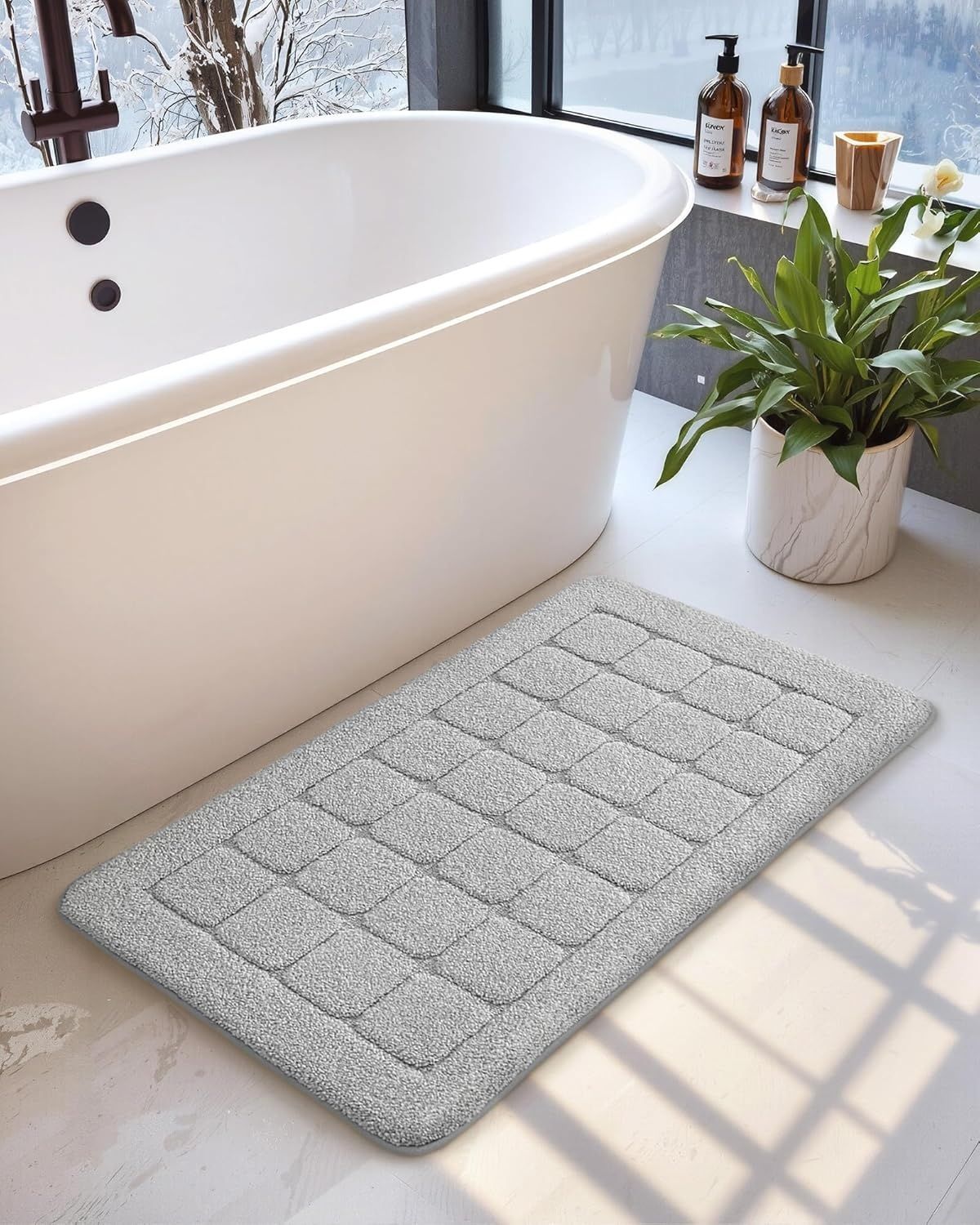 COLOR&amp;GEOMETRY Duży dywanik łazienkowy antypoślizgowy