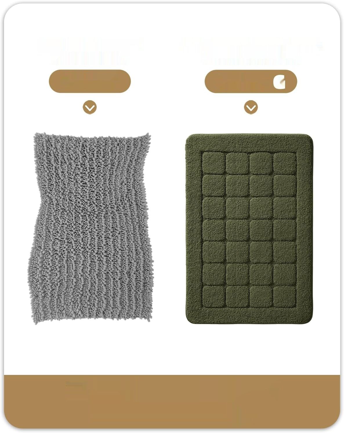 zmienić kartu szary 61 x 110 cm,      COLOR&amp;GEOMETRY duży dywanik łazienkowy antypoślizgowy, nadający się do