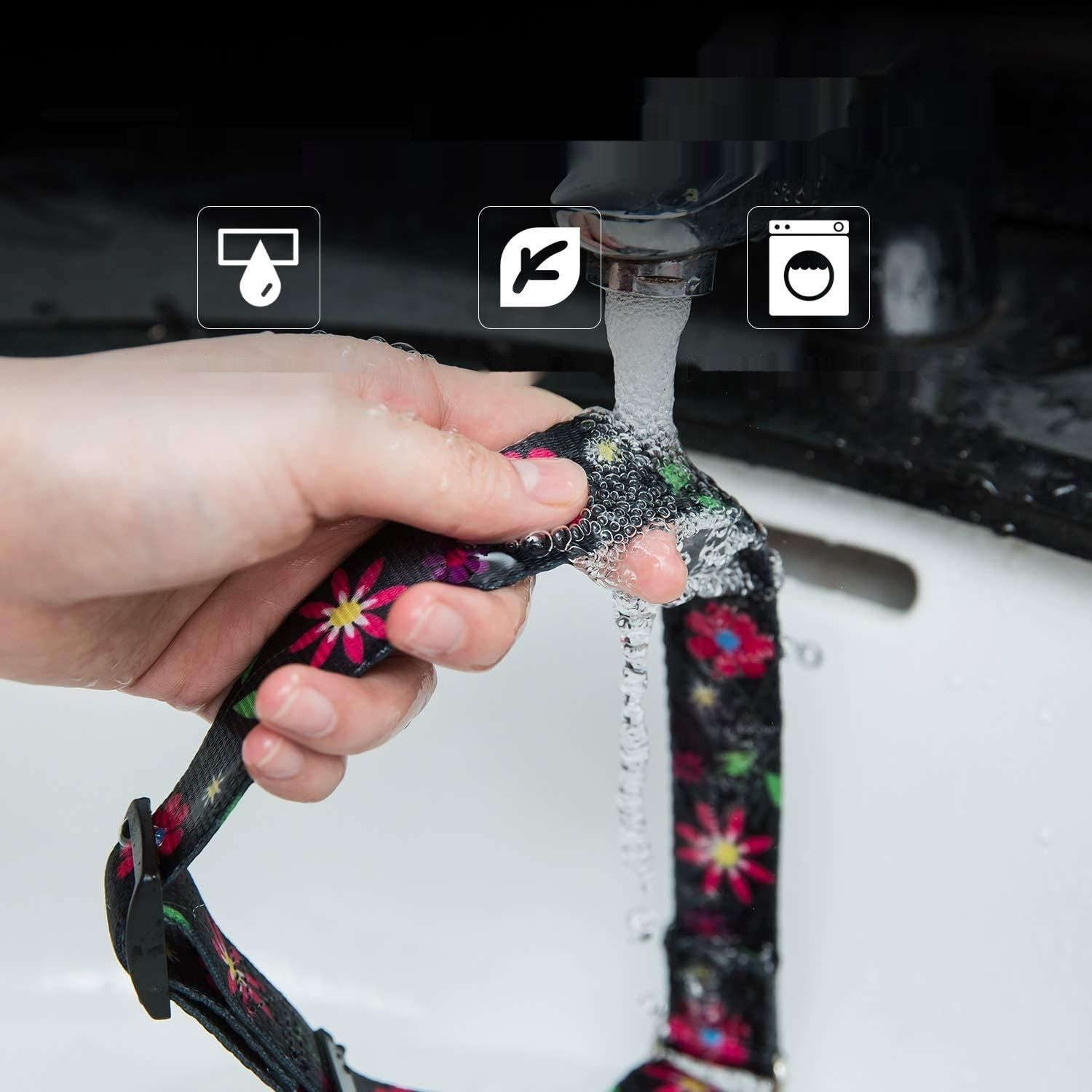 Zmienić foto na niebieski !!!!!    Półokrągła kraciasta obroża, błękitna, duża: 45–64 cm, obroża przeciwć