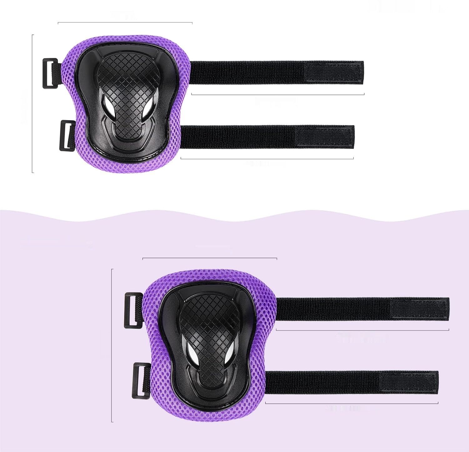 Zestaw ochraniaczy dla dzieci ValueTalks – kask rowerowy i komplet 7częściowy